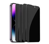4 pellicole protettive per la privacy, per iPhone 13, 14, SE 2022, 15, 16, SE4, 17 Plus, mini Air Pro Max, in vetro temperato anti-spia (per iPhone 15)