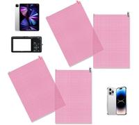 4 pellicole protettive per schermo universale A4, 300 x 202 mm, ultra trasparente, antigraffio, anti-impronte, idrorepellente, compatibile con GPS, tablet, orologio, fotocamera, schermo auto