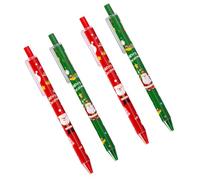 4 Penna Gel Retrattile Per Cartoni Animati Natale Forniture Scrivere Natale Donne Studentesse Ragazze Che Scrivono Materiale Scolastico Diario