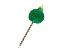 4 penne a sfera a forma di albero di Natale, pupazzo di neve, Babbo Natale, per riempire la calza della Befana, decorazione e strumenti di scrittura