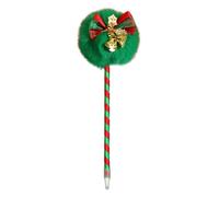 4 penne a sfera a forma di albero di Natale, pupazzo di neve, Babbo Natale, per riempire la calza della Befana, decorazione e strumenti di scrittura