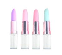 4 penne gel a forma di rossetto a forma di sabbia liquida, piccole per riempire la calza della Befana, per bambini, ragazze, studenti, ricompense, novità a forma di animale dei cartoni