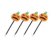 4 penne gel a forma di zucche di Halloween, punta da 0,7 mm, liscia per scrivere forniture per ufficio scolastico per studenti adulti scrittura diario forniture per ufficio e scuola