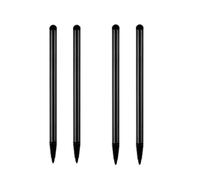 4 penne stilo nere per touch screen, penne stilo universali per touch screen, tutti i dispositivi capacitivi touch screen, compatibili con iPad, smartphone touch screen