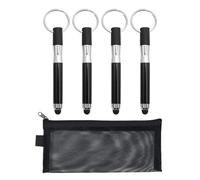 4 Penne Touch Con 1 Astuccio - Penna Smart Device, Mini Penna a Sfera, Portachiavi Touch - Adatto per Telefoni Cellulari, Tablet, ecc.