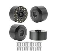 4 pesi per ruote in ottone, 1/10 in ottone per mozzo esagonale per cerchi Beadlock da 1,9 "/2,2" RC Crawler auto assiale SCX10 Capra TRX4 TRX6 pesi (4 pesi in ottone da 22 mm)