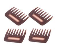 4 pettini a denti larghi: pettine lisciante per capelli lisci - strumento per