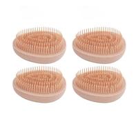 4 pettini a forma di uovo per capelli secchi e bagnati, pettine lungo con denti corti per massaggio e districazione