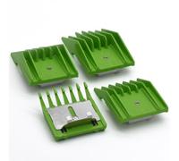 4 pettini guida professionali A5 per animali, 3 mm, 6 mm, 10 mm, 13 mm, compatibili con Oster A5 Andis AG BG Wahl KM Pet Groomers (verde)