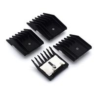 4 pettini guida professionali A5 per animali, 3 mm, 6 mm, 10 mm, 13 mm, compatibili con Oster A5 Andis AG BG Wahl KM Series e la maggior parte dei toelettatori per animali domestici in stile A5 (nero)