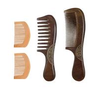 4 Pettini In Legno, Pettini Per Massaggi, Pettini In Legno Durevoli, Strumenti Per Acconciature, Pettini In Legno Con Manico Lungo, Accessori Per La Cura Dei Capelli