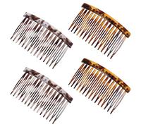 4 pettini per capelli francesi, per piccoli ritocchi, 9 denti, decorazione per capelli, stile vintage, per chignon e chignon, accessori da donna