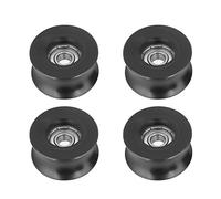 4 Pezzi 0840UU 8 x 40 x 20.7 mm Rivestito in Nylon U-Groove Ruota Guidacinghia Cuscinetto a Rulli Tipo U Groove Puleggia Guida Cuscinetto a Sfera