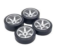 4 pezzi 1/28 cerchione e pneumatici alla deriva per parti di accessori