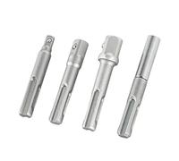4 pezzi 1/4 3/8 1/2 "Socket Adapter Drill Bit Set Nut Driver Power Extension Hex Shank Drill Wrench Sleeve Hexagonal Shank