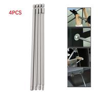 4 Pezzi 1/4 Gambo Esagonale Testa Magnetica Avvitatore 200mm Punta Cacciavite 3/
