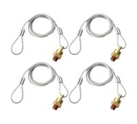 4 pezzi 1/4 pollici NPT serbatoio aria compressa valvola di scarico in ottone per compressore d'aria, valvola di svuotamento cavo con molla in acciaio inox e guarnizione O-ring fino a 200 PSI per