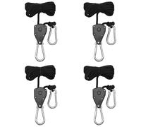4 Pezzi 1/8 Pollice Regolabili Heavy Duty Corda Gancio Cricchetto Light Fi8216