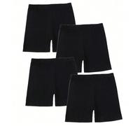 4 pezzi/1 pezzo Pantaloncini da ballo per ragazze, Collant attillati da ciclismo per bambini 8-12Y,2-3Y,12-16Y,3-8YColore unicoPoliestere