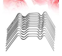 4 pezzi 100 pezzi a forma di W perni di picchetti da giardinaggio in acciaio