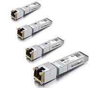 4 pezzi, 10Gb SFP+ RJ45 Transceiver, 10Gbase-T SFP+ Ethernet Modulo Supporto 10G/5G/2.5G/1.25G, Chip Marvell 113C, Compatibile con Cisco SFP-10G-T-S,Ubiquiti UF-RJ45-10G,UniFi,Meraki,MikroTik...,30 m