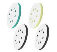 4 Pezzi 125mm Platorello per Levigatrice Orbitale, Platorello Morbido per Levigatura per Eccentriche, Dischi Abrasivi in Schiuma per Trapano, Resistente Agli Impatti e a Basso Rumore