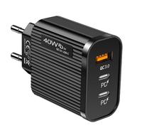 4 Pezzi 12W Caricatore Presa USB, 5V/2.4A Alimentatore Caricabatterie USB Charger Prese Spinotto Compatibile con