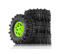 4 Pezzi 130mm 2.2 Pollici Beadlock Cerchioni In Gomma Set per 1/10 RC Crawler Car Axial SCX10 Wraith RR10 Capra RBX10 TRX4,A