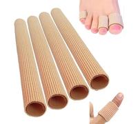 4 pezzi 15cm bendaggi tubolari bendaggio di protezione per dita dei piedi/separatori di dita in silicone per il taglio a misura, sollievo dal dolore da vesciche calli e comfort