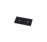 4 pezzi 2/3/4 fori piastra di giunzione in alluminio scheda di giunzione collegamento for profili in alluminio serie 40 router parti stampante 3D(2 Hole-Black)