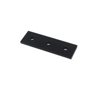 4 pezzi 2/3/4 fori piastra di giunzione in alluminio scheda di giunzione collegamento for profili in alluminio serie 40 router parti stampante 3D(3 Hole-Black)