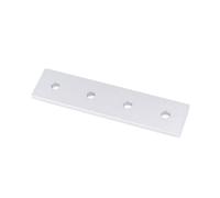 4 pezzi 2/3/4 fori piastra di giunzione in alluminio scheda di giunzione collegamento for profili in alluminio serie 40 router parti stampante 3D(4 Hole-Silver)