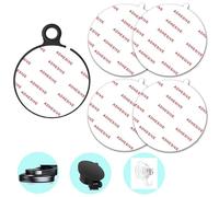4 pezzi 2,76"(70mm) [Facile da staccare] adesiva appiccicosa ad alta Tamponi adesivi doppiati circolari di colla per supporto per telefono auto cellulare con ventosa per cruscotto (Bianco)
