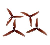 4 pezzi 2 paia di eliche a 3 pale for eliche for PC F4S Freestyle 5.1x3.6x3 FPV Racing Drone(Raspberrry Red)