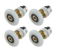 4 pezzi 20/23/25/27/28 mm di diametro for porte scorrevoli in vetro for doccia, ruote sospese, pulegge eccentriche for mobili da bagno porta scorrevole(27mm)