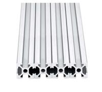 4 pezzi 2020 profilo estruso in alluminio con scanalatura a T 20x20mm guida lineare anodizzata for parti di stampante 3D fai da te argento nero(2020 Sliver,150mm)