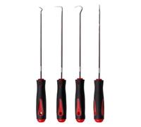 4 pezzi 24 cm/16 cm auto veicolo guarnizione olio set di cacciaviti guarnizione O-ring estrattore rimozione ganci di prelievo strumenti strumenti di tenuta(Short Red)