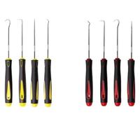 4 pezzi 240 mm 160 mm auto veicolo paraolio cacciaviti set guarnizione O-ring estrattore guarnizione rimozione ganci di prelievo strumenti strumenti di tenuta(Short Red)
