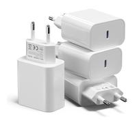 【4 Pezzi】25W Caricatore USB C, Caricatore Rapido USBC Spina Muro, PD 3.0 Adattatore Alimentazione Universale per iPhone 16/15/14, Google Pixel 9Pro/9a/9/8 Pro/8a/8, Samsung, iPad, Telefono, Tablet