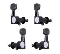 4 pezzi 2L 2R Ukulele Tuning Peg Sostituire Tasti Teste Manopole per Ukulele Nero