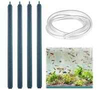 4 Pezzi 30 cm Silenzioso Super Pietra Porosa Acquario, Minuscole Bolle Strisce di Ossigeno, Pietra di Scarico per Acquari，Striscia di Bolle di Ossigeno Bolle D'Aria Diffusore Asta Pietra Aerea
