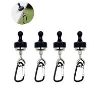 4 pezzi 30MM ganci magnetici 8KG forza,Ganci magnetici da campeggio, una scelta ideale con rimovibili, ganci magnetici circolari in neodimio