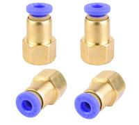 4 pezzi 4 mm diametro esterno tubo x 1/8" filettatura interna PT, raccordo dritto, connettore pneumatico, connettore push in, qualità industriale, connettori pneumatici