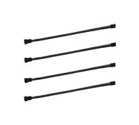 4 pezzi 4 pin PWM ventola prolunga cavo di alimentazione connettore cavi custodia