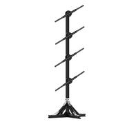 4 pezzi 45 cm/17,7 pollici 3D Ologramma Proiettore Ventilatore con Staffa Led Pubblicità Display Luce Olografica Lampada Regali di Festa Supporto Giunzione Ampio angolo di visione