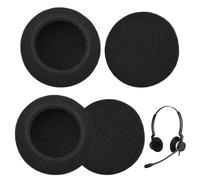 4 Pezzi 50mm Cuscinetti di Ricambio Compatibili con Cuffie Sennheiser, Cuscinetti Auricolari di Ricambio in Schiuma Traspirante Per Pc 2 Chat/Pc 3 Chat/Pc 5 Chat/Pc 7 USB/Pc 8 USB (Nero)