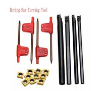4 Pezzi 6/7/8/10mm SCLCR06 Tornire Attrezzo Boring BAR CCMT060204-HM Inserto
