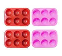 4 Pezzi 6 Pezzi Stampi Per Torta Semicerchio Stampi In Silicone Stampi Per Gelatina Stampi Per Candele Stampi Artigianali Fai-Da-Te