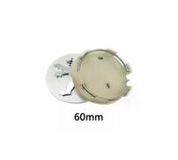 (4 pezzi 60 mm argento) 4 pezzi / set 60 mm coprimozzo ruota auto copricerchi distintivo emblema compatibile