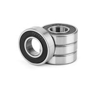 4 Pezzi 6900-2RS Cuscinetti a sfere 10x22x6mm Acciaio cromato e Pre-lubrificati, 6900RS Profondo Scanalatura Sfere a Gola Profonda in Gomma Double Face per Potenza Trasmissione